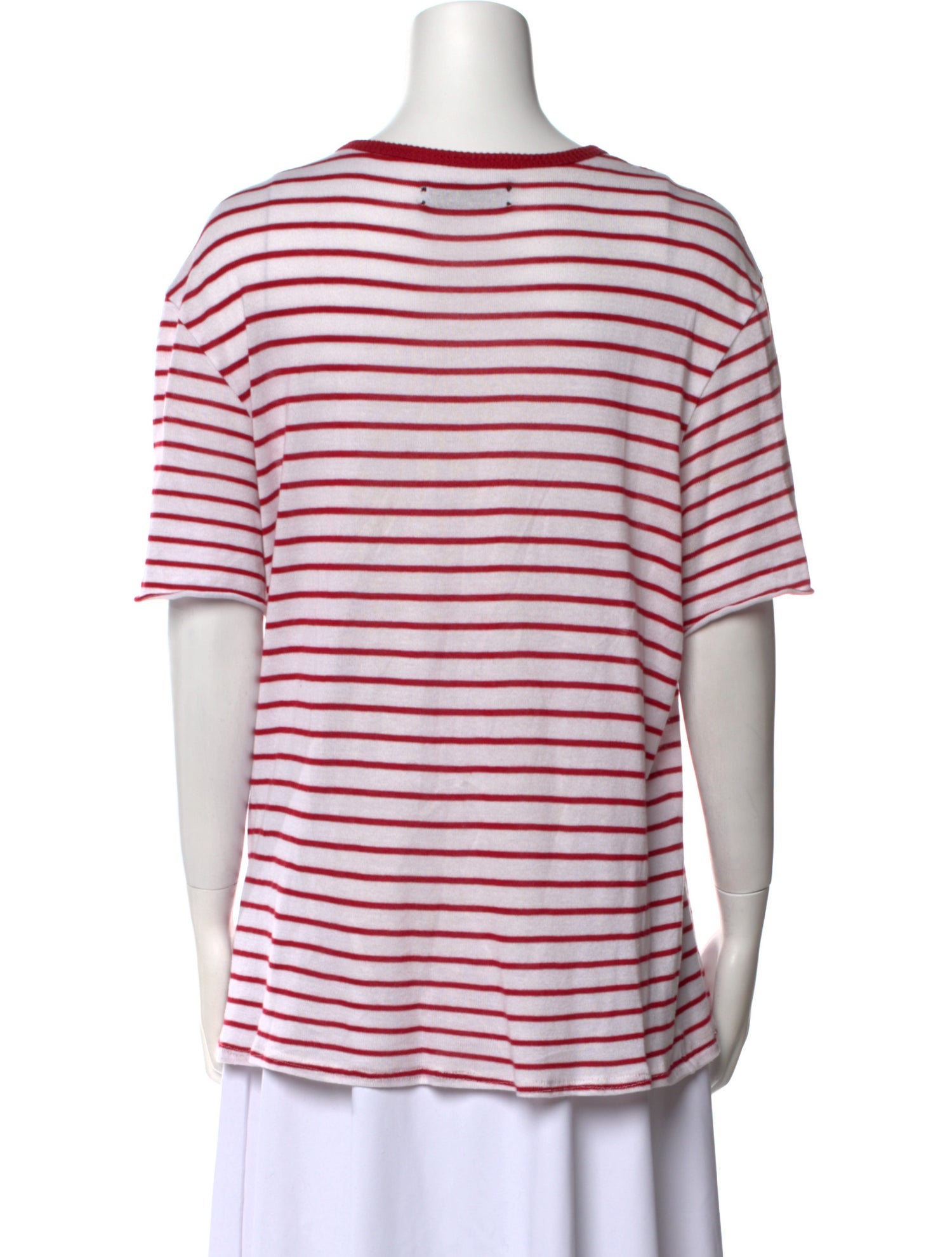 Amiri Striped Scoop Neck T-Shirt
