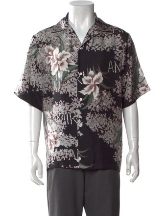 Amiri Silk Floral Print Shirt