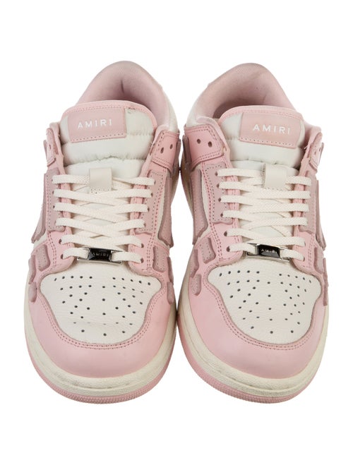 Amiri Leather Colorblock Pattern Sneakers