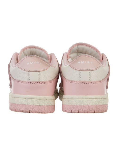 Amiri Leather Colorblock Pattern Sneakers