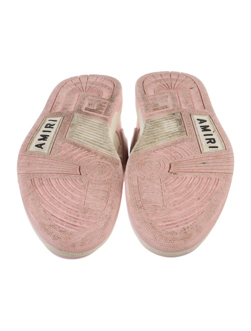 Amiri Leather Colorblock Pattern Sneakers