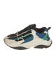 Amiri Leather Colorblock Pattern Chunky Sneakers