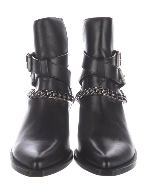 Amiri Chain-Link Accent Leather Boots
