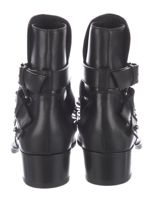 Amiri Chain-Link Accent Leather Boots