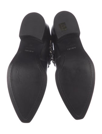 Amiri Chain-Link Accent Leather Boots