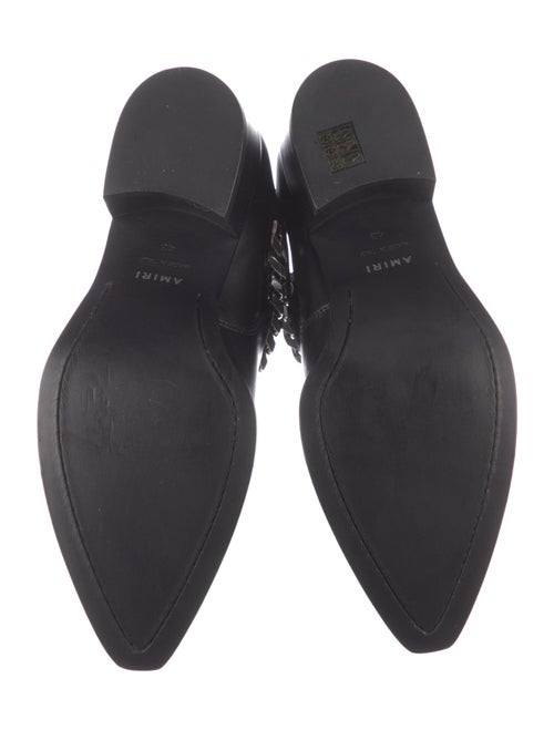 Amiri Chain-Link Accent Leather Boots