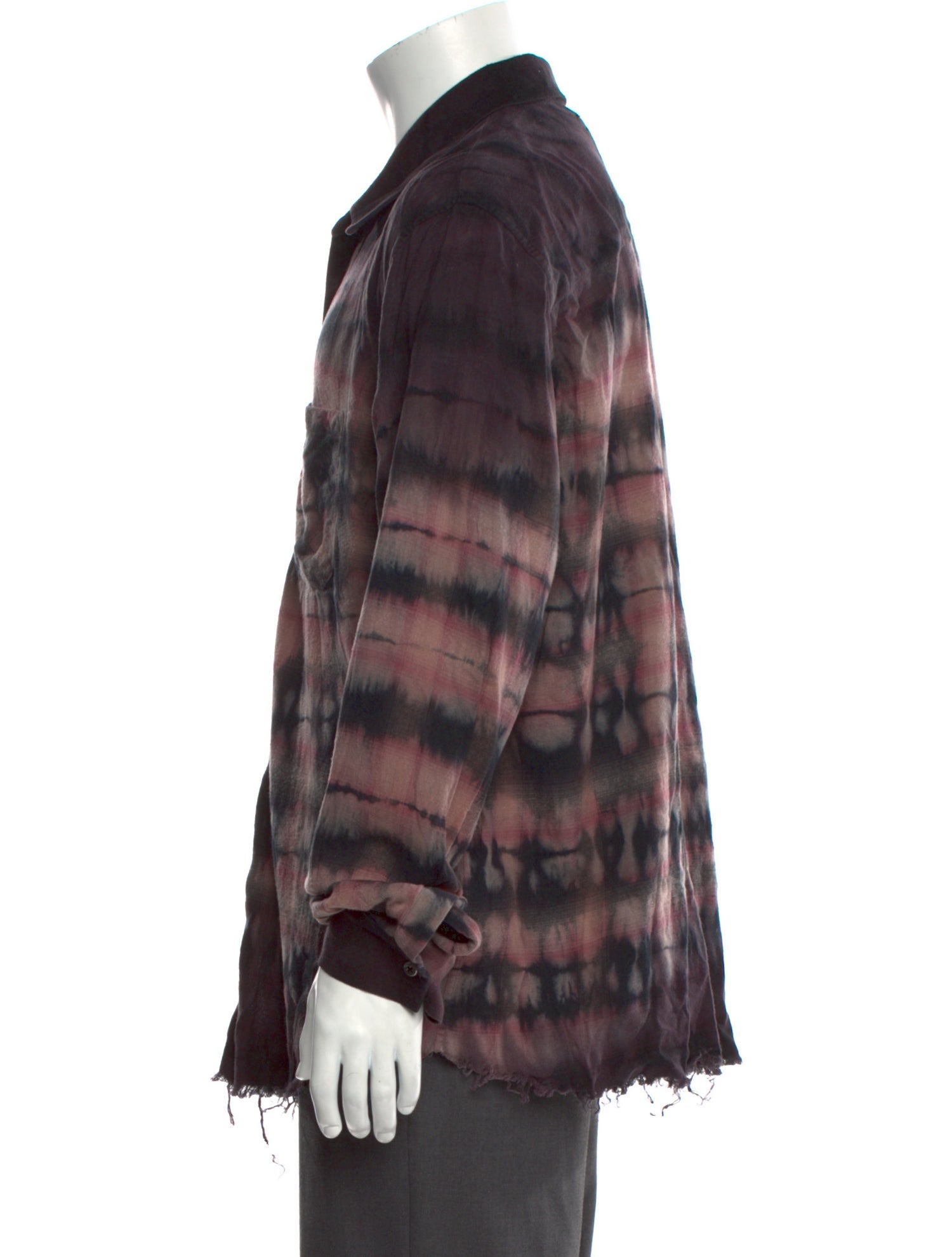 Amiri Tie-Dye Print Long Sleeve Shirt