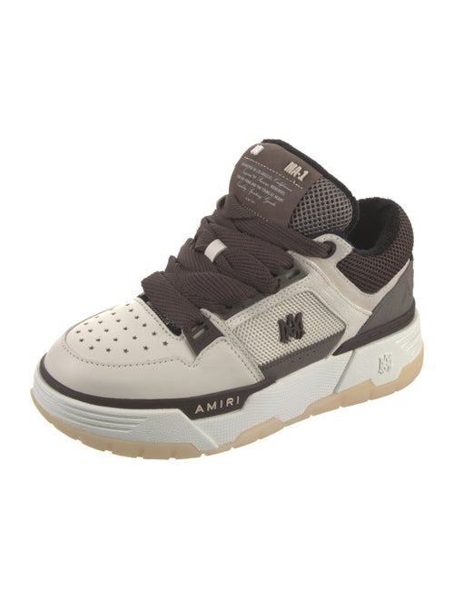 Amiri Leather Mesh Accents Wedge Sneakers