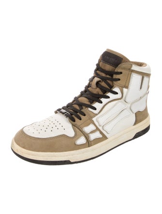 Amiri Leather Printed Sneakers