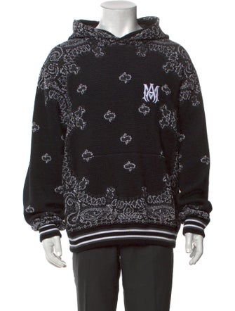 Amiri Printed V-Neck Hoodie