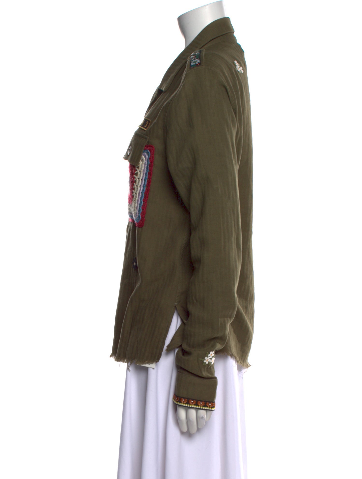 Amiri Graphic Print Long Sleeve Button-Up Top