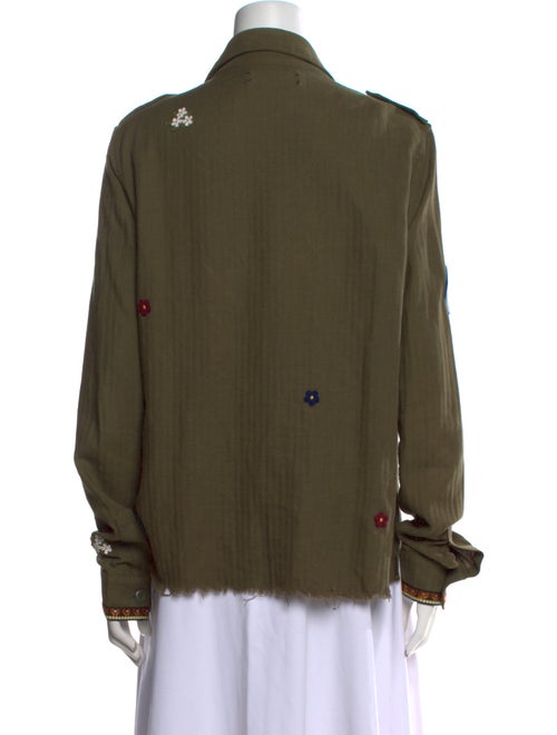 Amiri Graphic Print Long Sleeve Button-Up Top