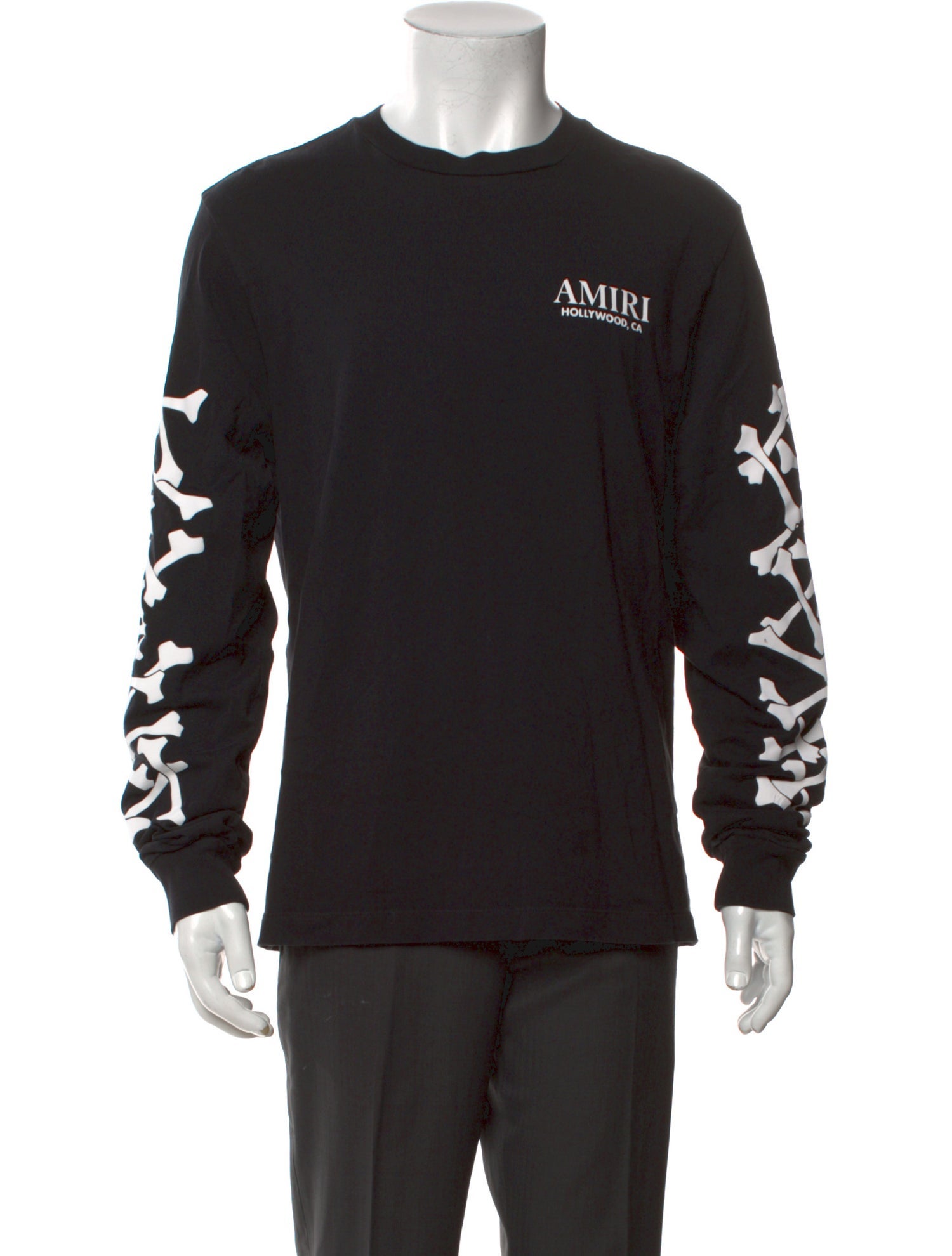 Amiri Graphic Print Crew Neck Henley