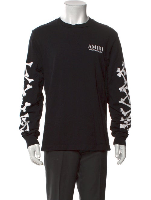 Amiri Graphic Print Crew Neck Henley
