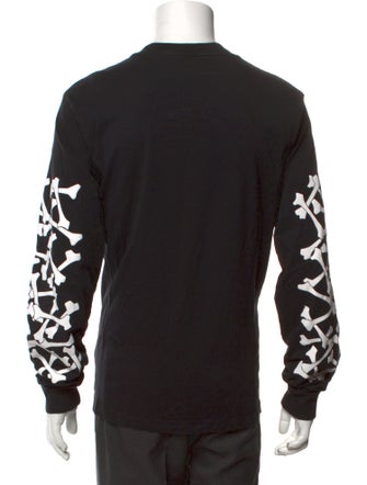 Amiri Graphic Print Crew Neck Henley
