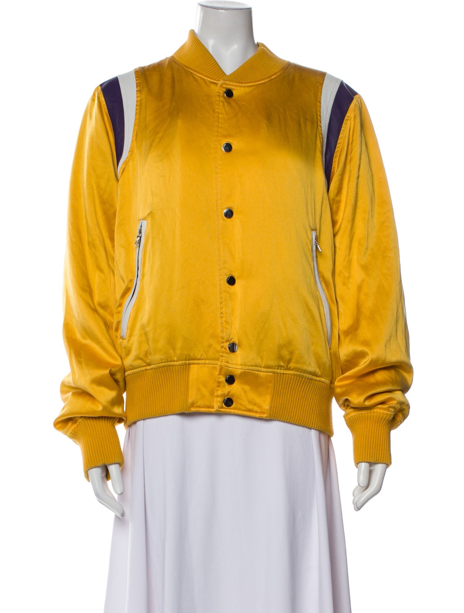 Amiri Silk Striped Bomber Jacket