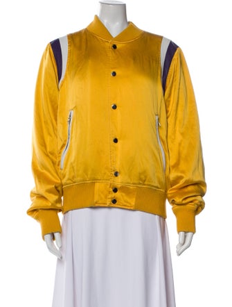 Amiri Silk Striped Bomber Jacket