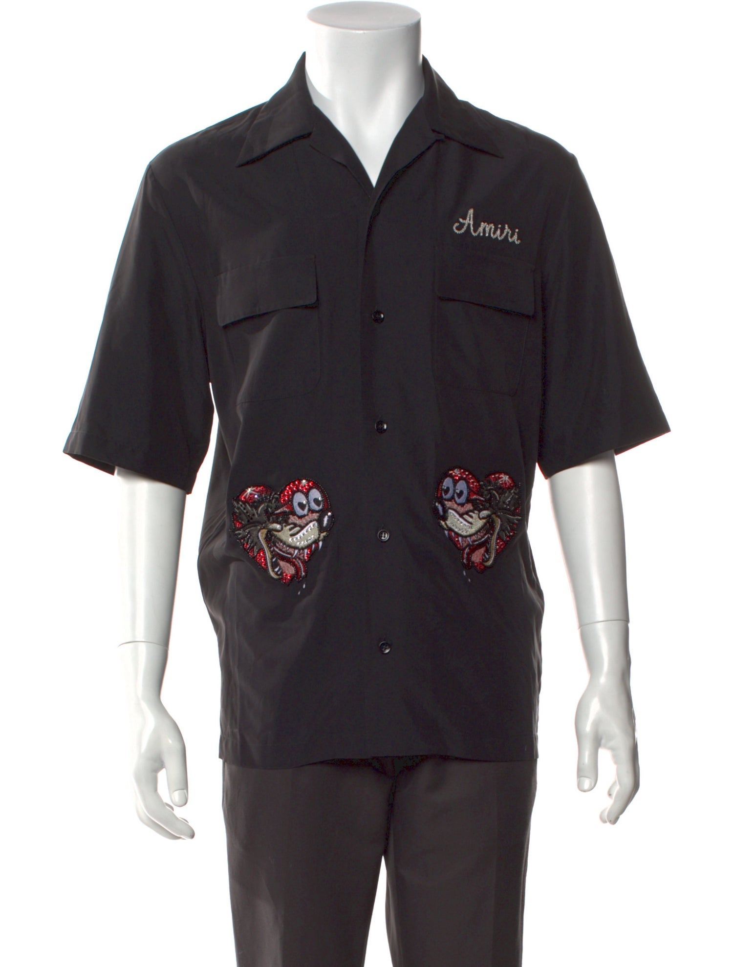 Amiri Graphic Print Short Sleeve Shirt