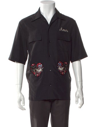 Amiri Graphic Print Short Sleeve Shirt