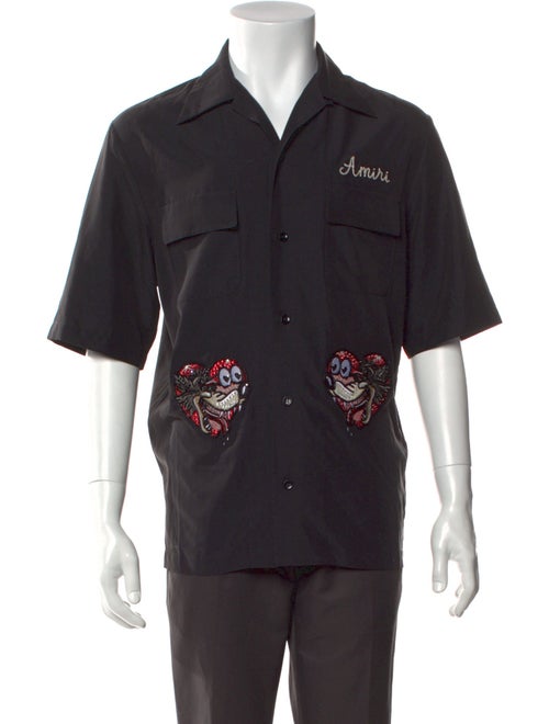 Amiri Graphic Print Short Sleeve Shirt