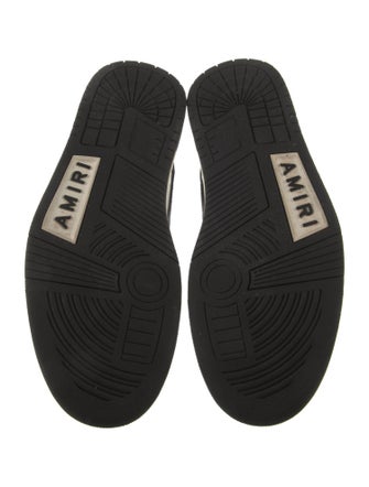 Amiri Leather Colorblock Pattern Sneakers