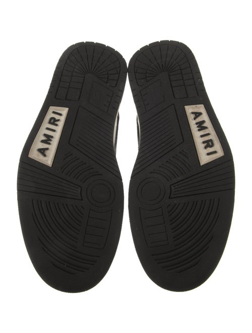 Amiri Leather Colorblock Pattern Sneakers