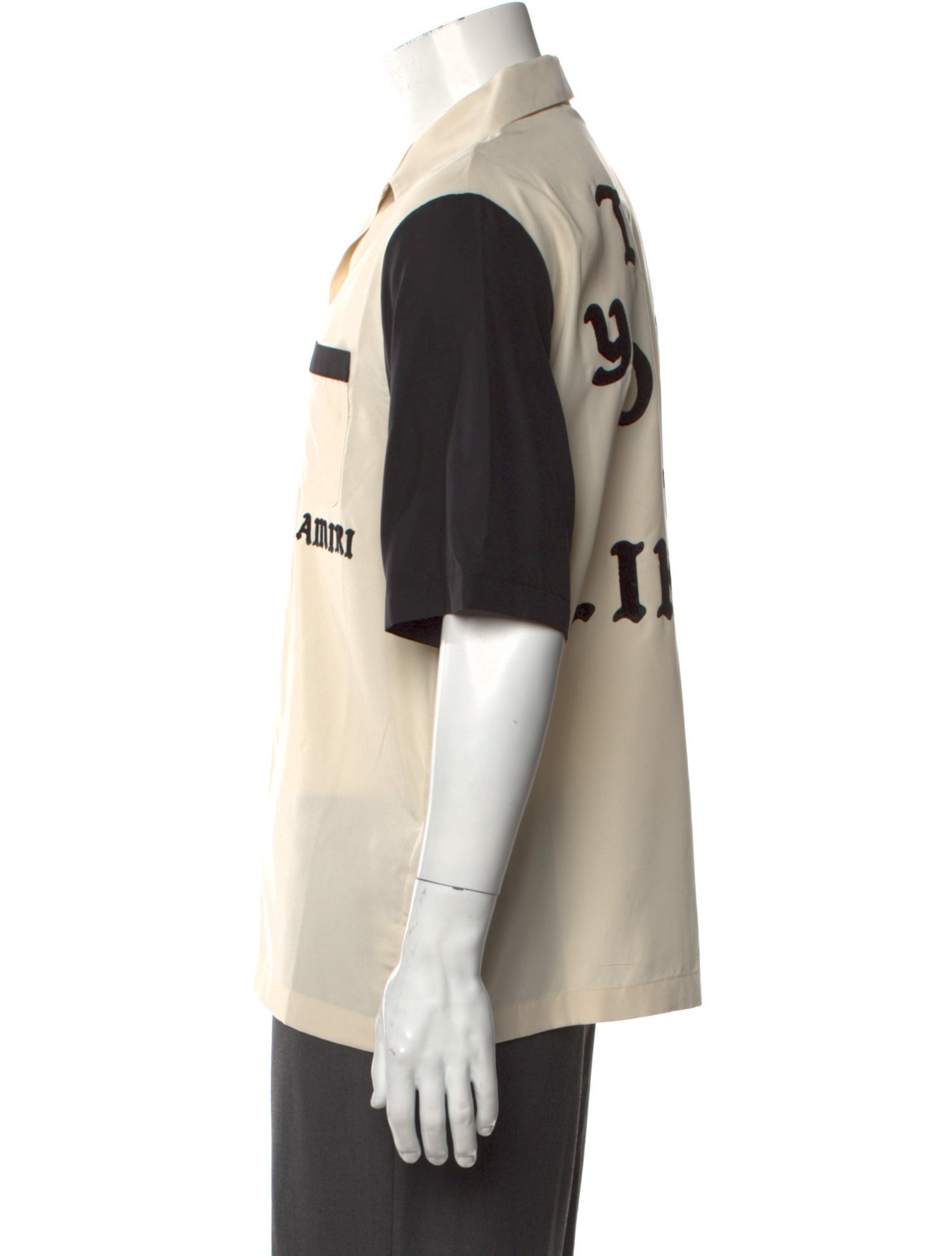 Amiri Colorblock Pattern Short Sleeve Shirt