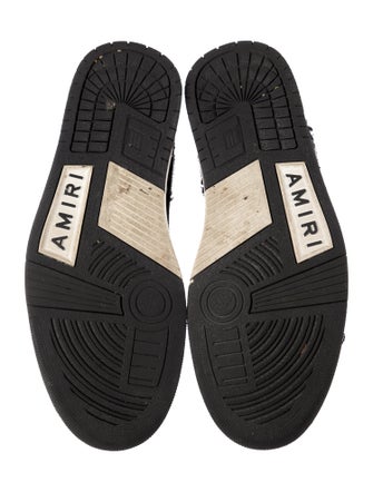 Amiri Leather Leather Trim Embellishment Sneakers