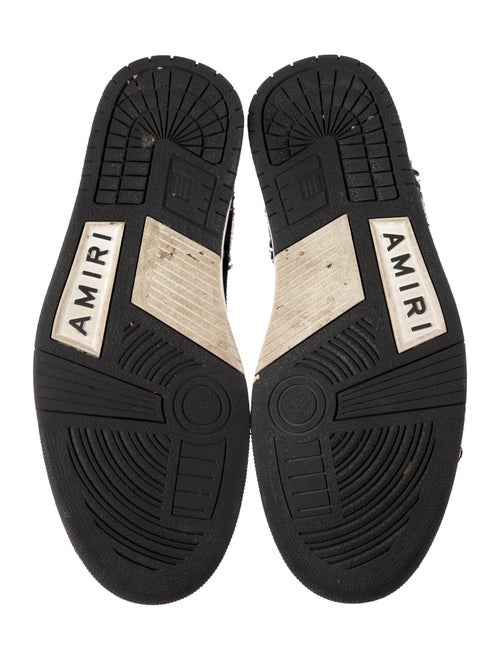 Amiri Leather Leather Trim Embellishment Sneakers