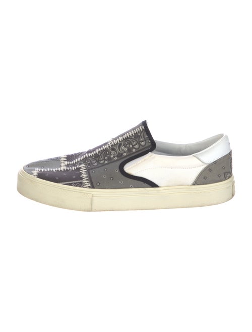 Amiri Canvas Paisley Print Sneakers