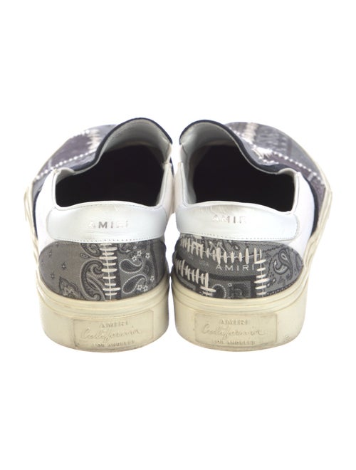 Amiri Canvas Paisley Print Sneakers