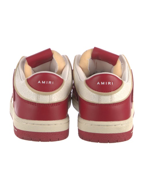 Amiri Leather Colorblock Pattern Sneakers
