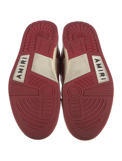 Amiri Leather Colorblock Pattern Sneakers