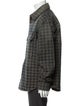 Amiri Plaid Print Trucker Jacket
