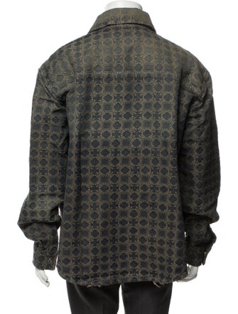 Amiri Plaid Print Trucker Jacket