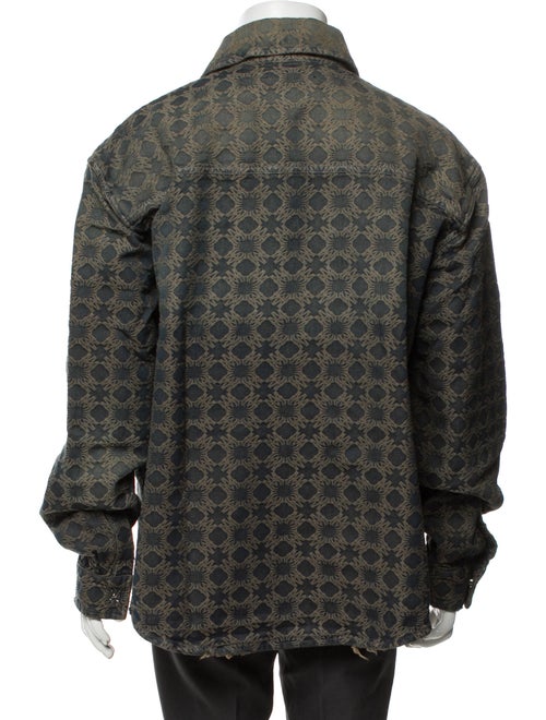 Amiri Plaid Print Trucker Jacket