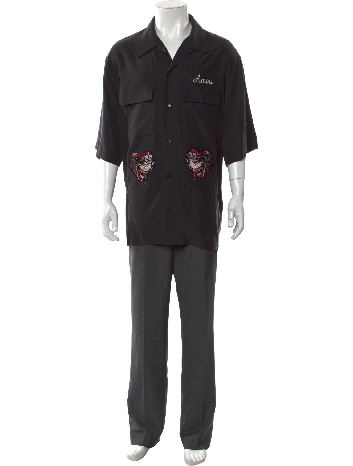 Amiri Graphic Print Short Sleeve Shirt w/ Tags