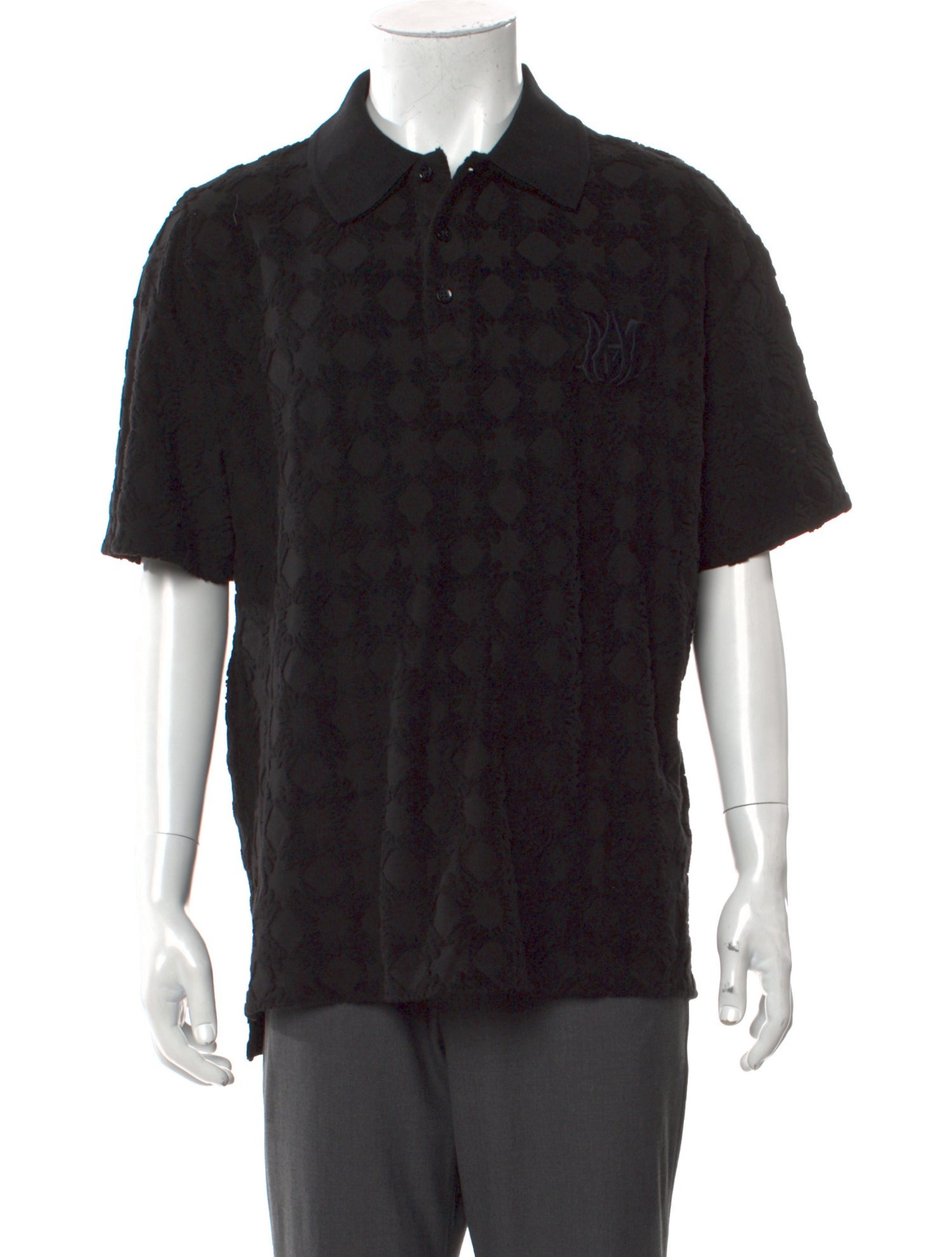 Amiri V-Neck Short Sleeve Polo Shirt w/ Tags