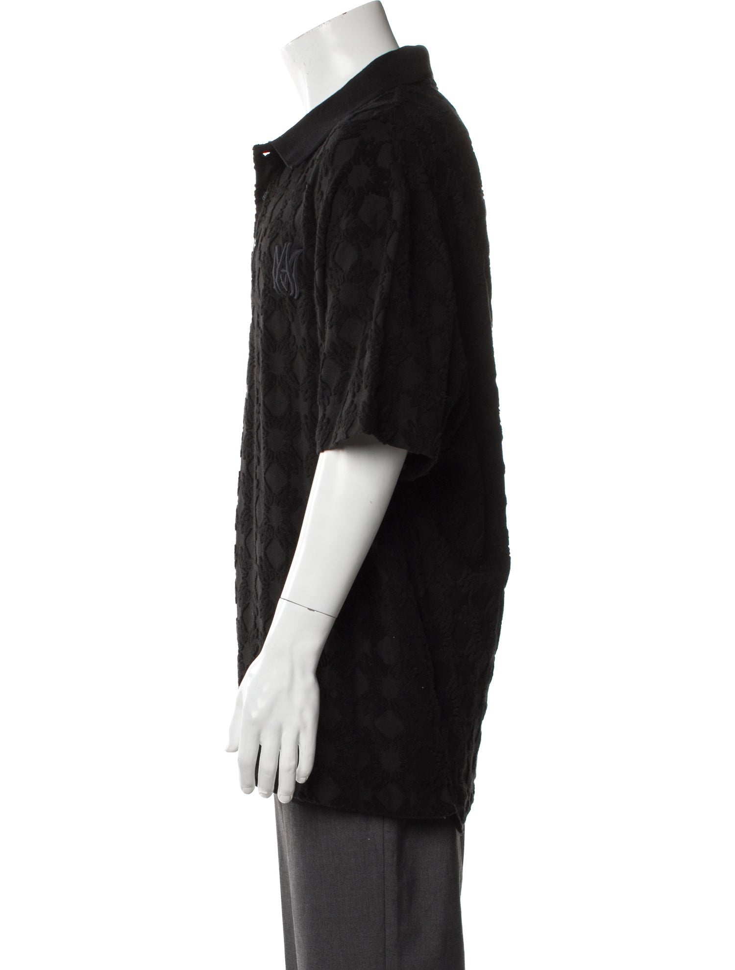 Amiri 'MA Quad Toweling' Collar Polo Shirt w/ Tags