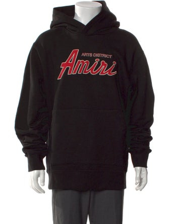 Amiri Graphic Print V-Neck Hoodie