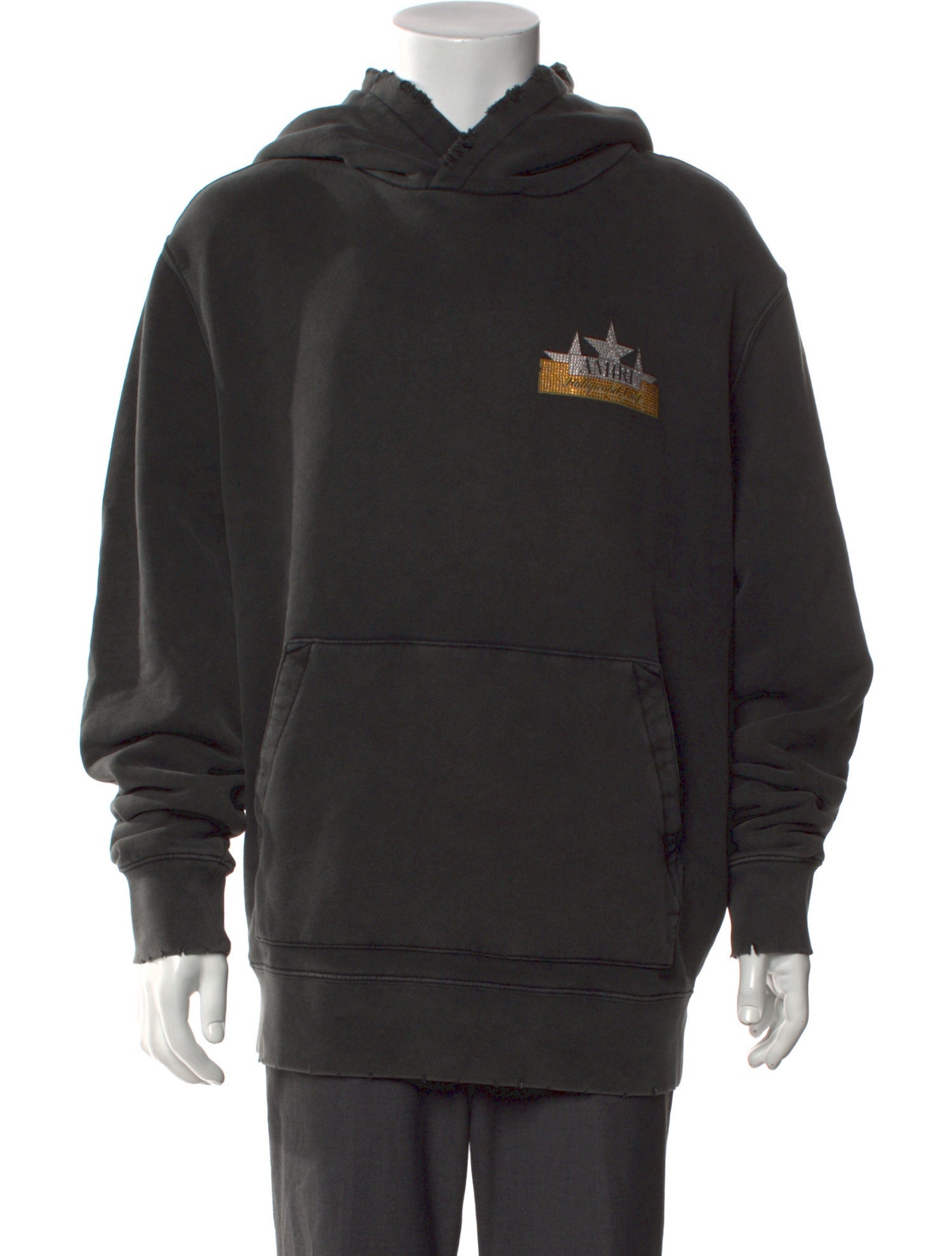 Amiri Graphic Print V-Neck Hoodie w/ Tags