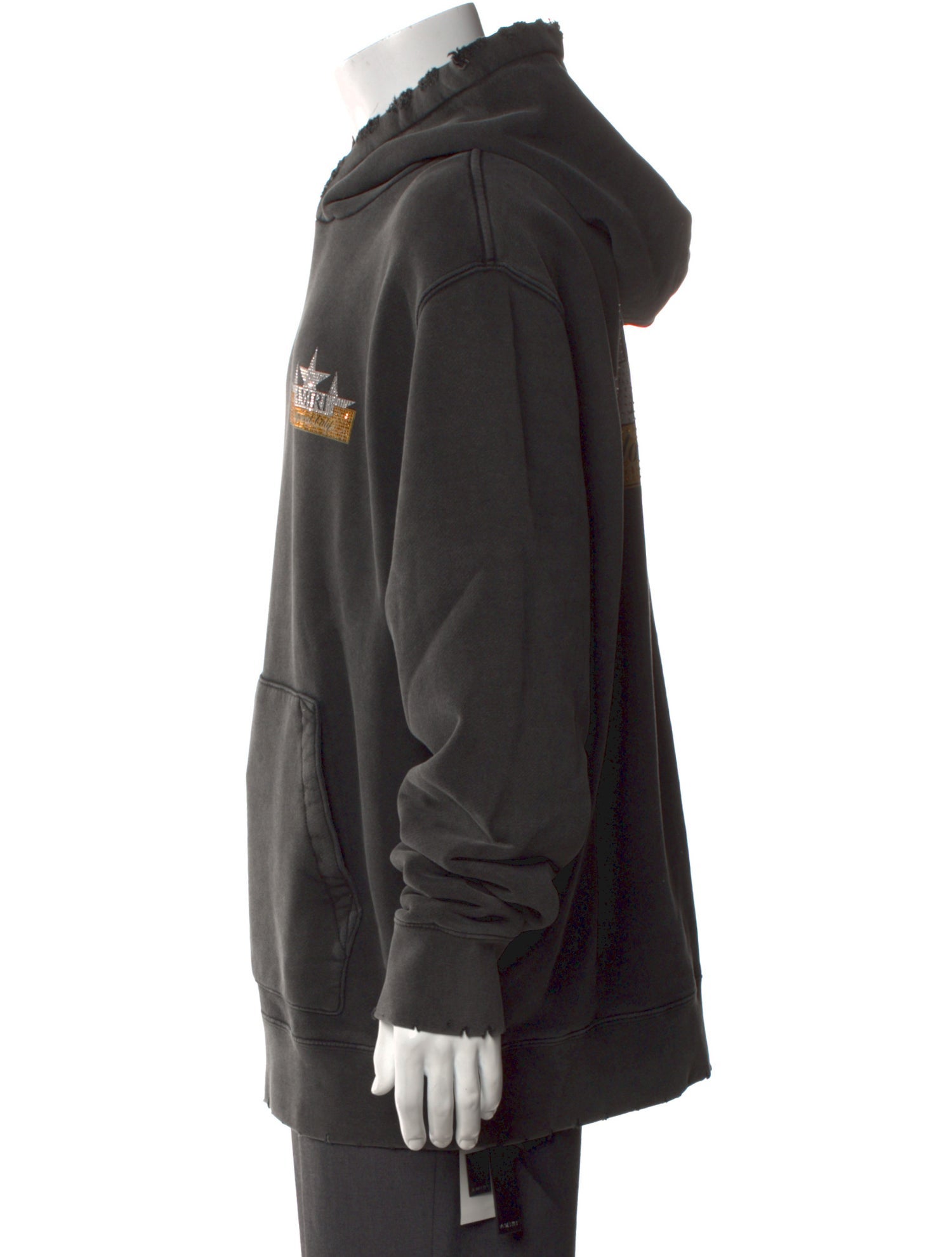 Amiri Graphic Print V-Neck Hoodie w/ Tags