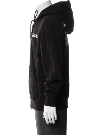 Amiri Graphic Print V-Neck Hoodie