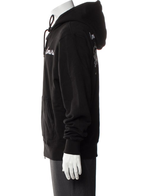 Amiri Graphic Print V-Neck Hoodie