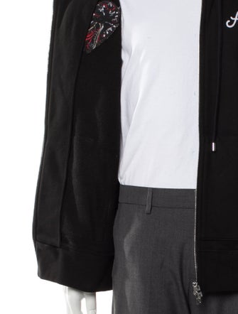 Amiri Graphic Print V-Neck Hoodie