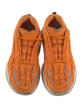 Amiri Leather Mesh Accents Sneakers