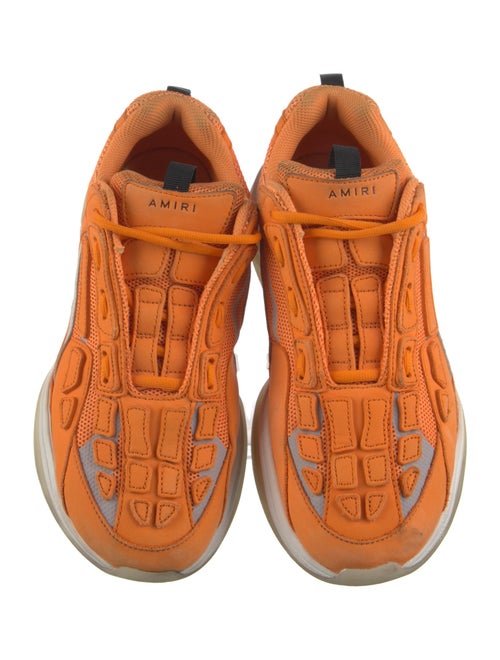 Amiri Leather Mesh Accents Sneakers