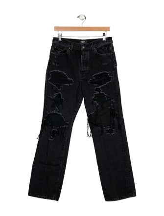 Amiri High-Rise Straight Leg Jeans