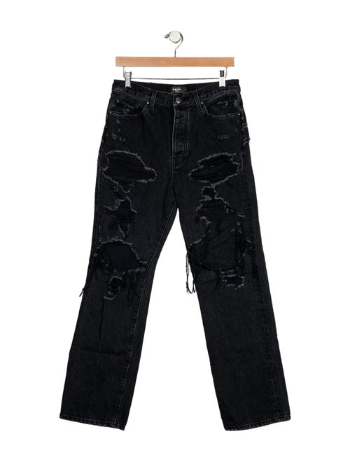 Amiri High-Rise Straight Leg Jeans