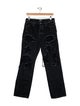 Amiri High-Rise Straight Leg Jeans